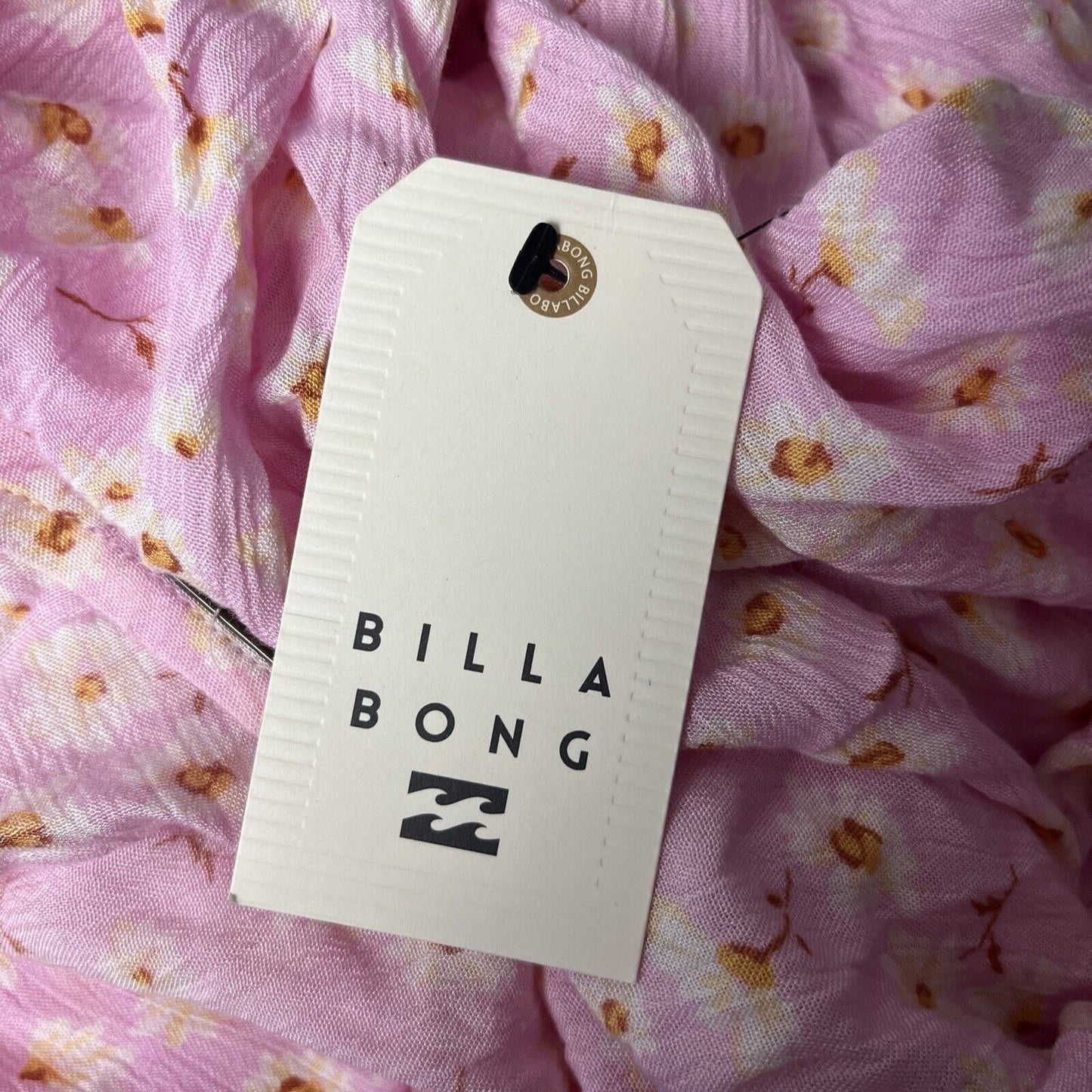 NWT Billabong Women's Spring Romance Mini Wrap Dress Size L/ 12 Pink
