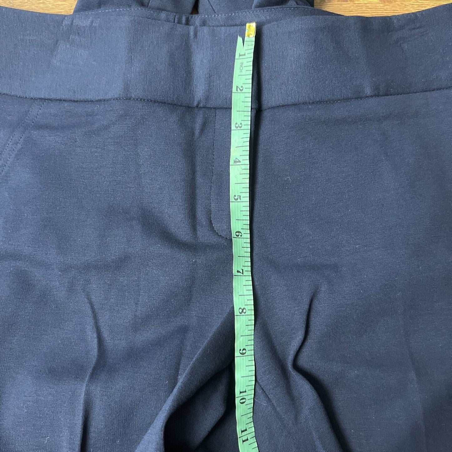 Vince Camuto Women Ponte Mid Rise Straight Leg Casual Trouser Pants Navy Size 4
