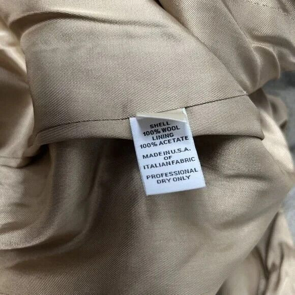 NEW Fleurette Double-Breasted Wool Peacoat in Oatmeal - Size 4