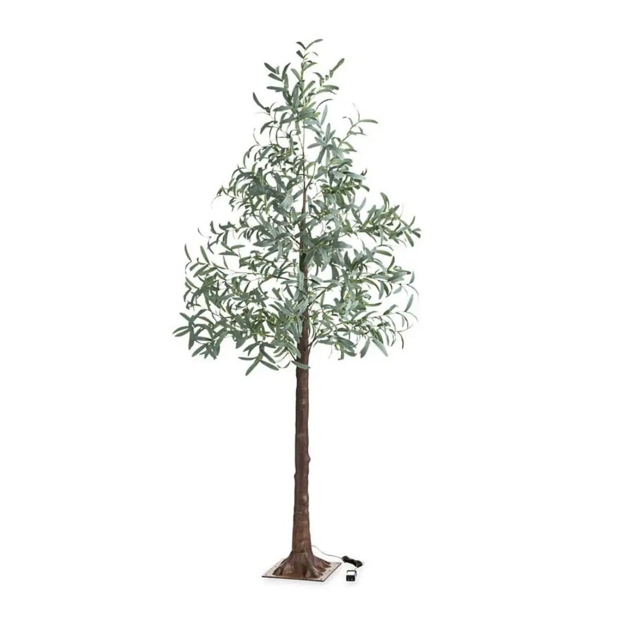 VivaTerra Indoor/ Outdoor Faux Lighted Olive Tree, 7' (Natural)
