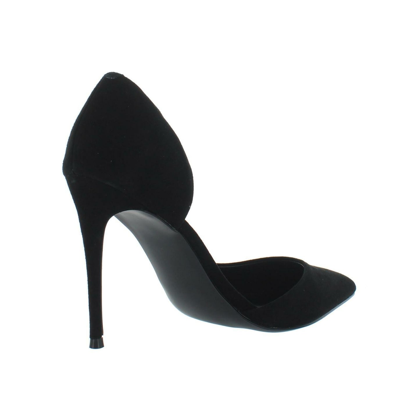AQUA Women's Dion Half d'Orsay High Heel Pumps Size 7.5 Black Suede