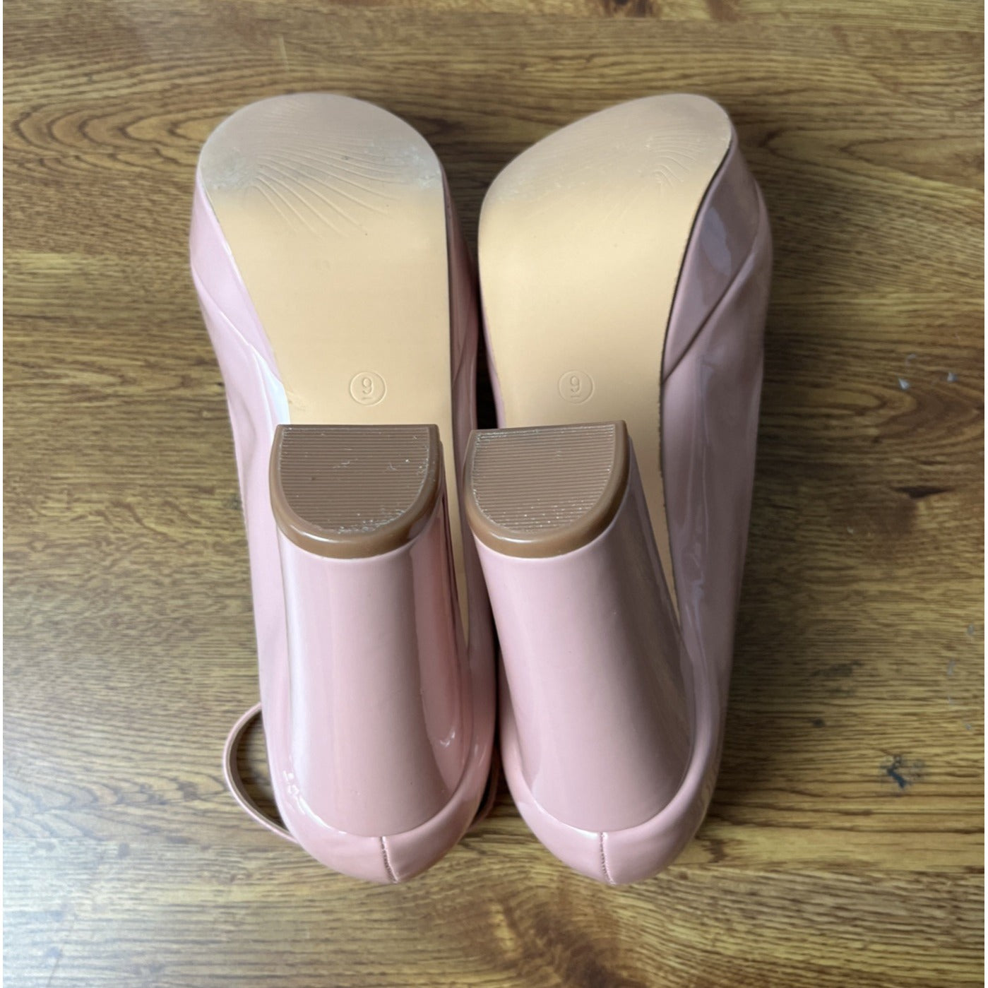 Allegra K Women's Platform Ankle Strap Chunky Heel Mary Janes Pumps 9, Pink
