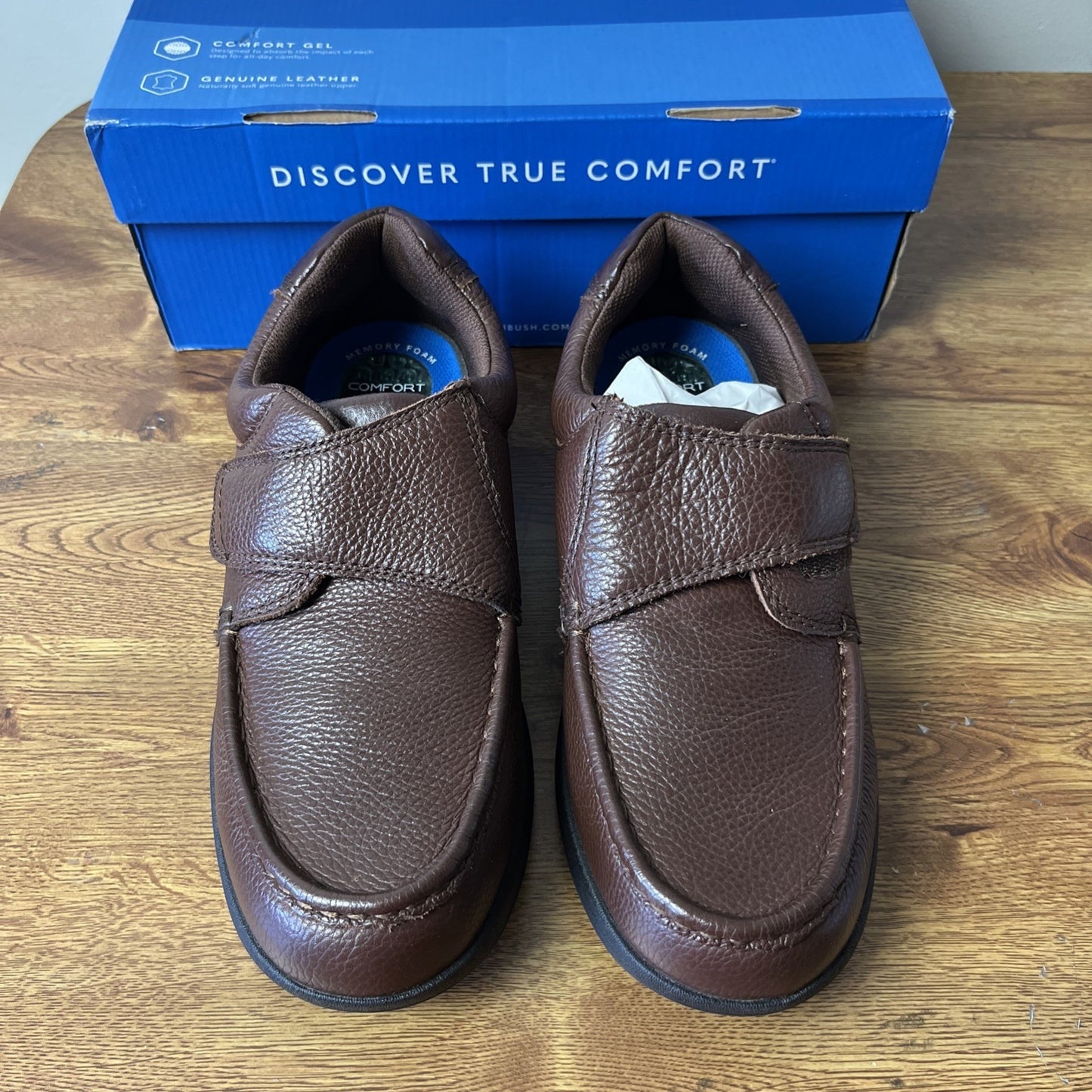 Nunn Bush Men's Cam Strap Hook and Loop Casual Loafer Lightweight Slip-On 9 W