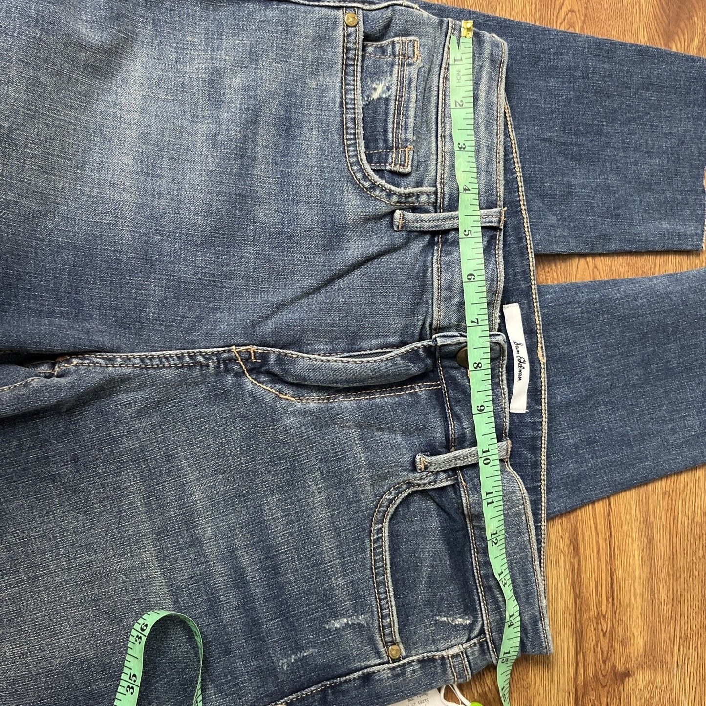 Sam Edleman Se the Kitten Ripped Ankle Skinny Jeans Blue Size 29
