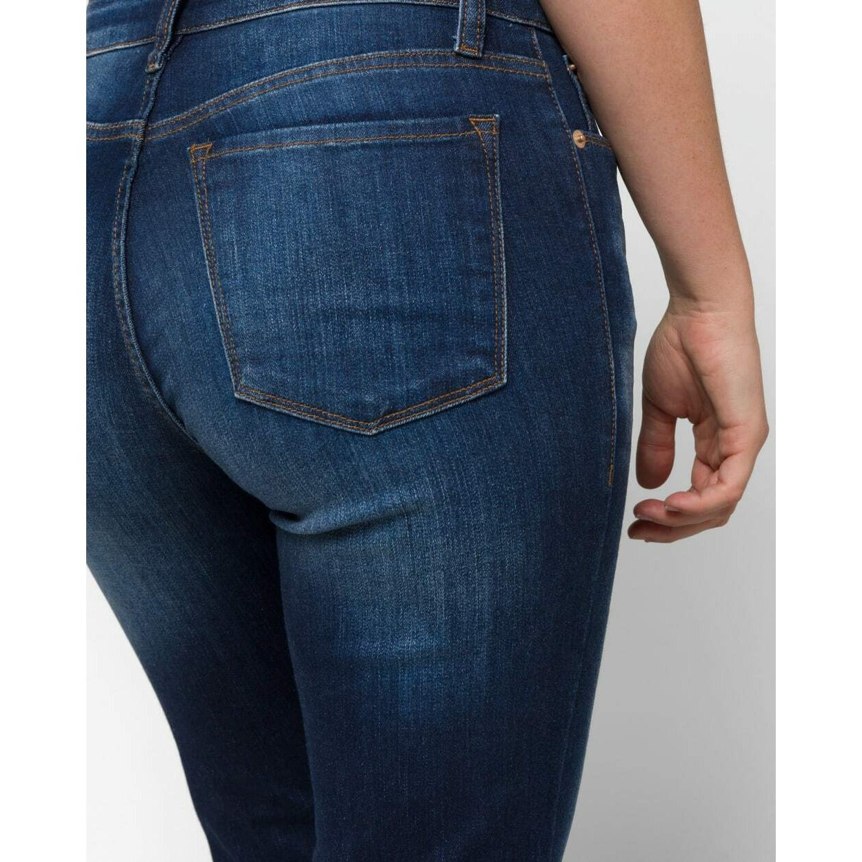 M1083 STS BLUE Caroline High Rise Straight Leg Raw Hem Jeans Blue Womens Size 23