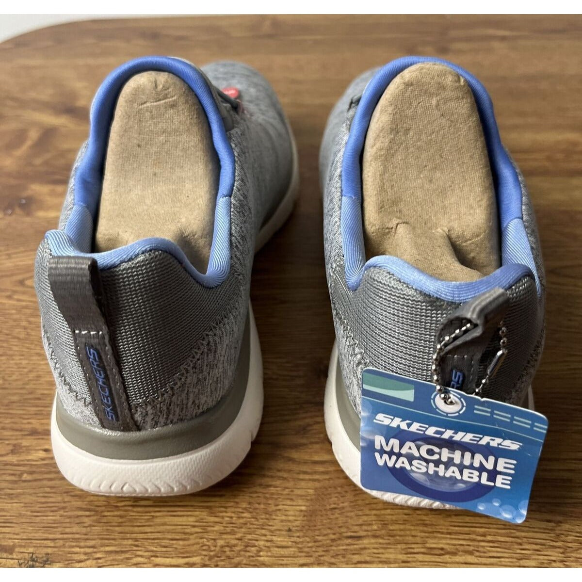 Skechers Womens Summits Quick Getaway 12983 Gray Running Shoes Sneakers Size 8