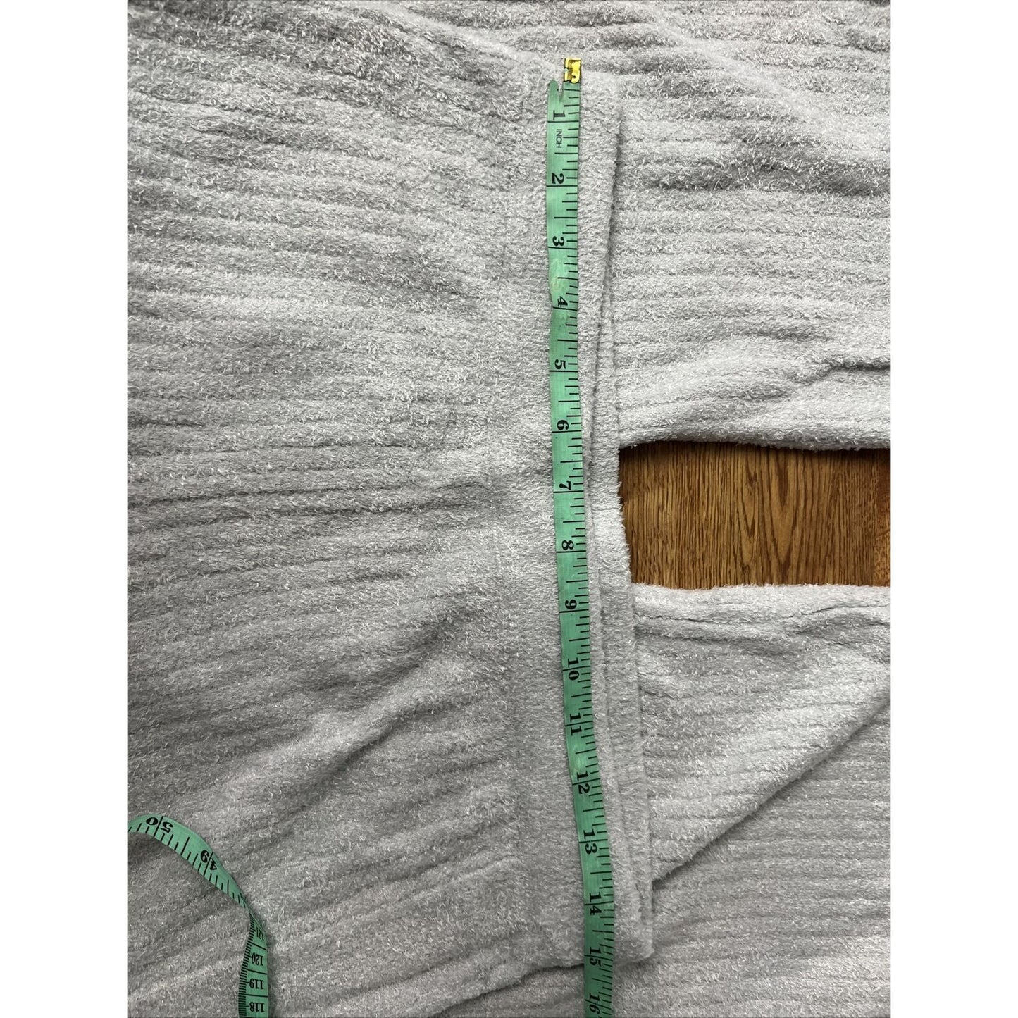 Barefoot Dreams CozyChic Lite Button Cropped Wide Leg Pants Ocean Grey Size S
