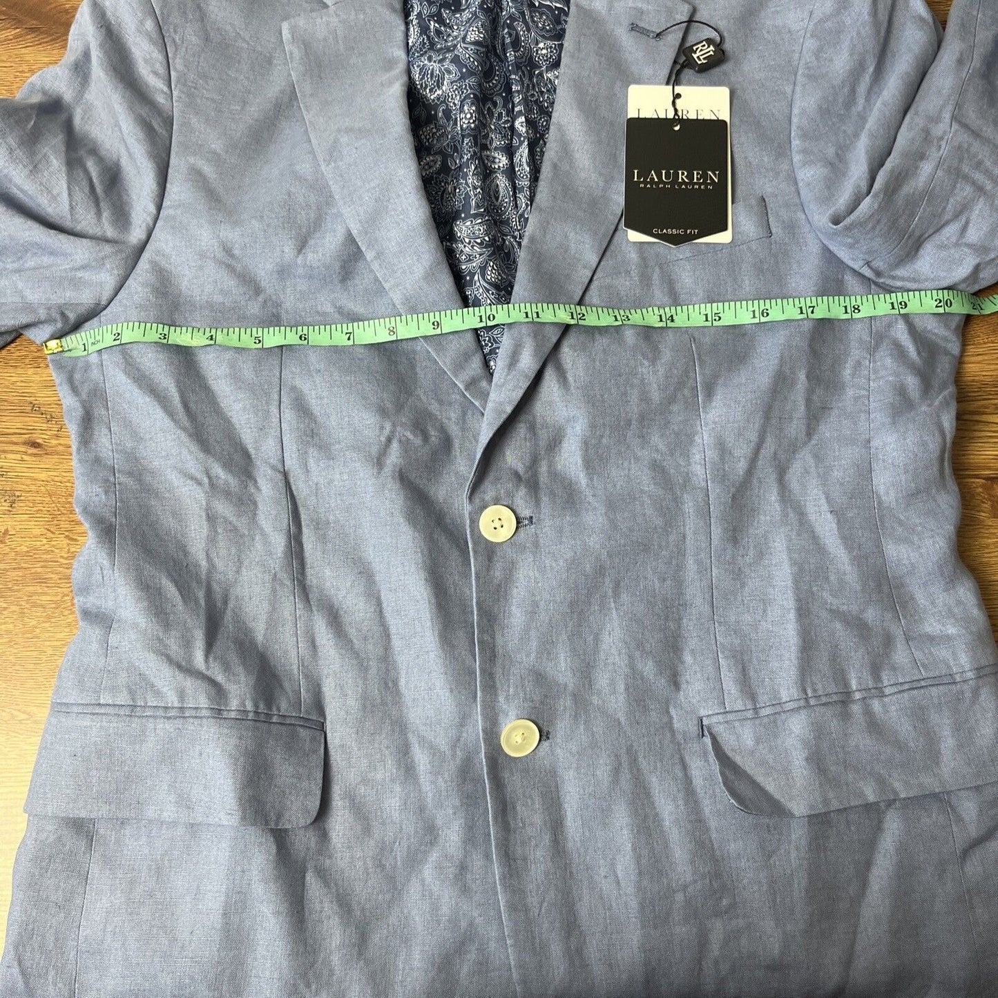 Lauren Ralph Lauren Men's Classic Fit Linen Sport Coat Blazer Jacket 38R NWD
