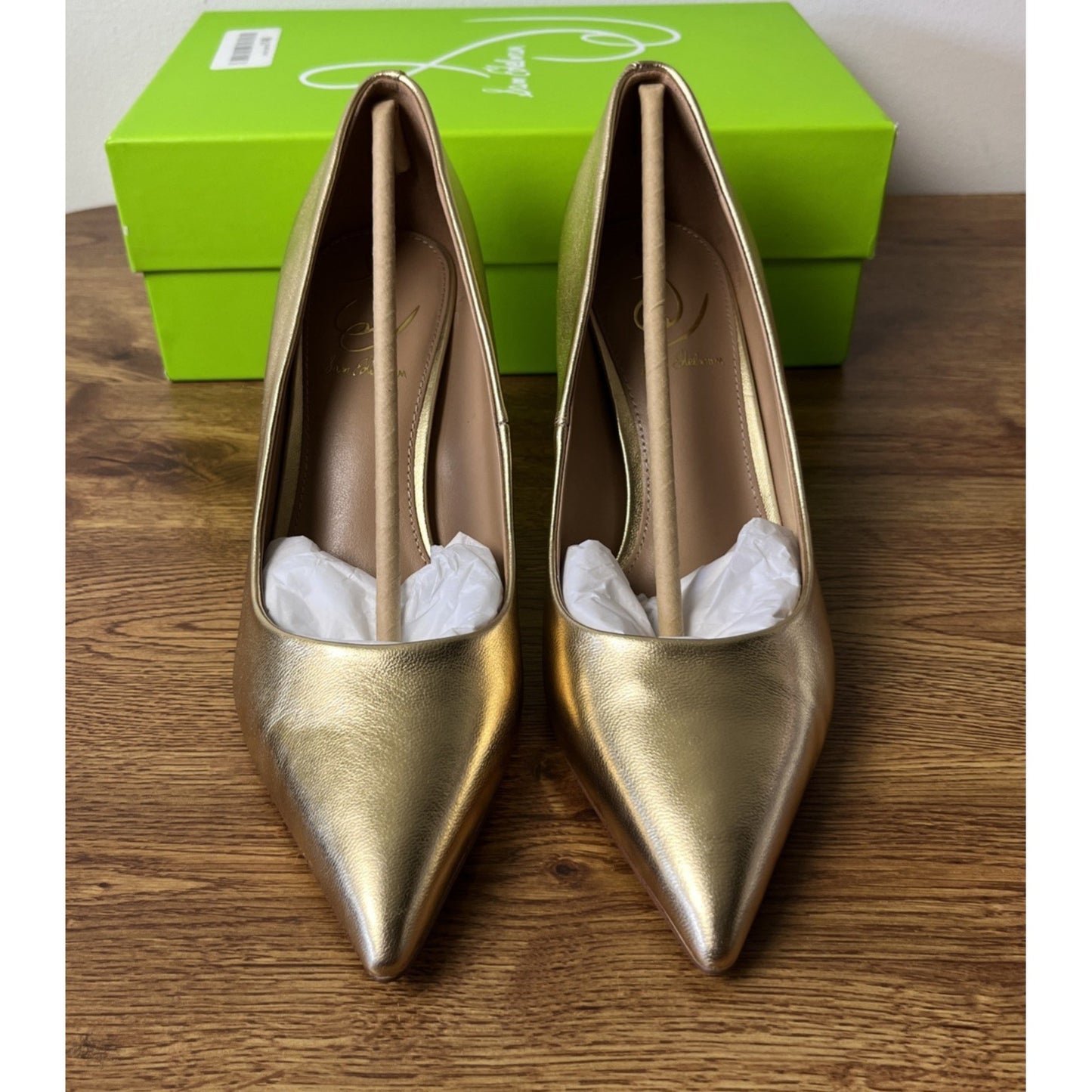 Sam Edelman Vienna Women's Pump Gold Leather Size 7