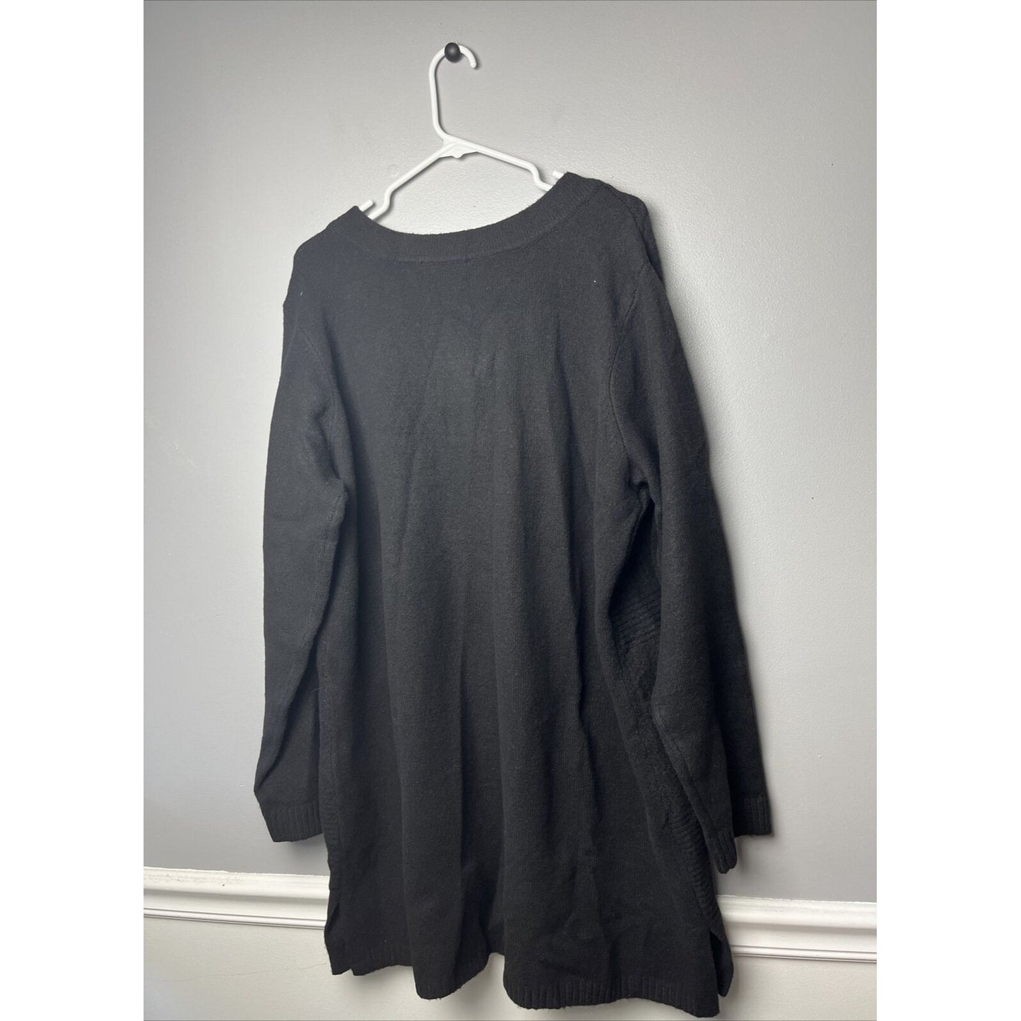 All Worthy Hunter McGrady Button Front Cardigan BLACK, X-LARGE A519002