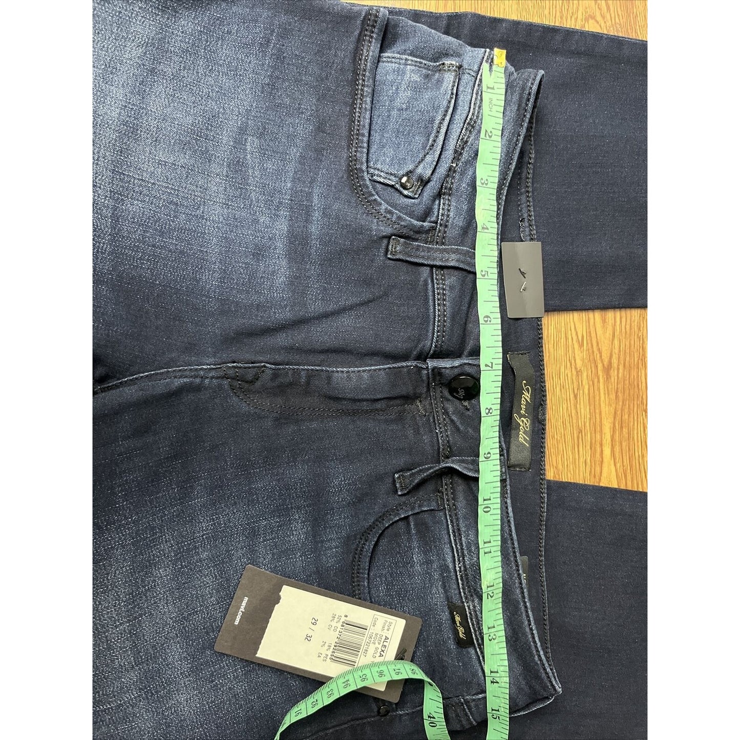 Mavi Gold NWT Women's Alexa Mid Rise Skinny Jeans In Gold Yoga Move Size 29/32