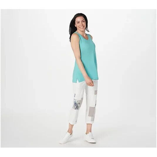 LOGO Lavish by Lori Goldstein Slim-Leg Boyfriend Jeans-Alabaster-Reg 12-A395470
