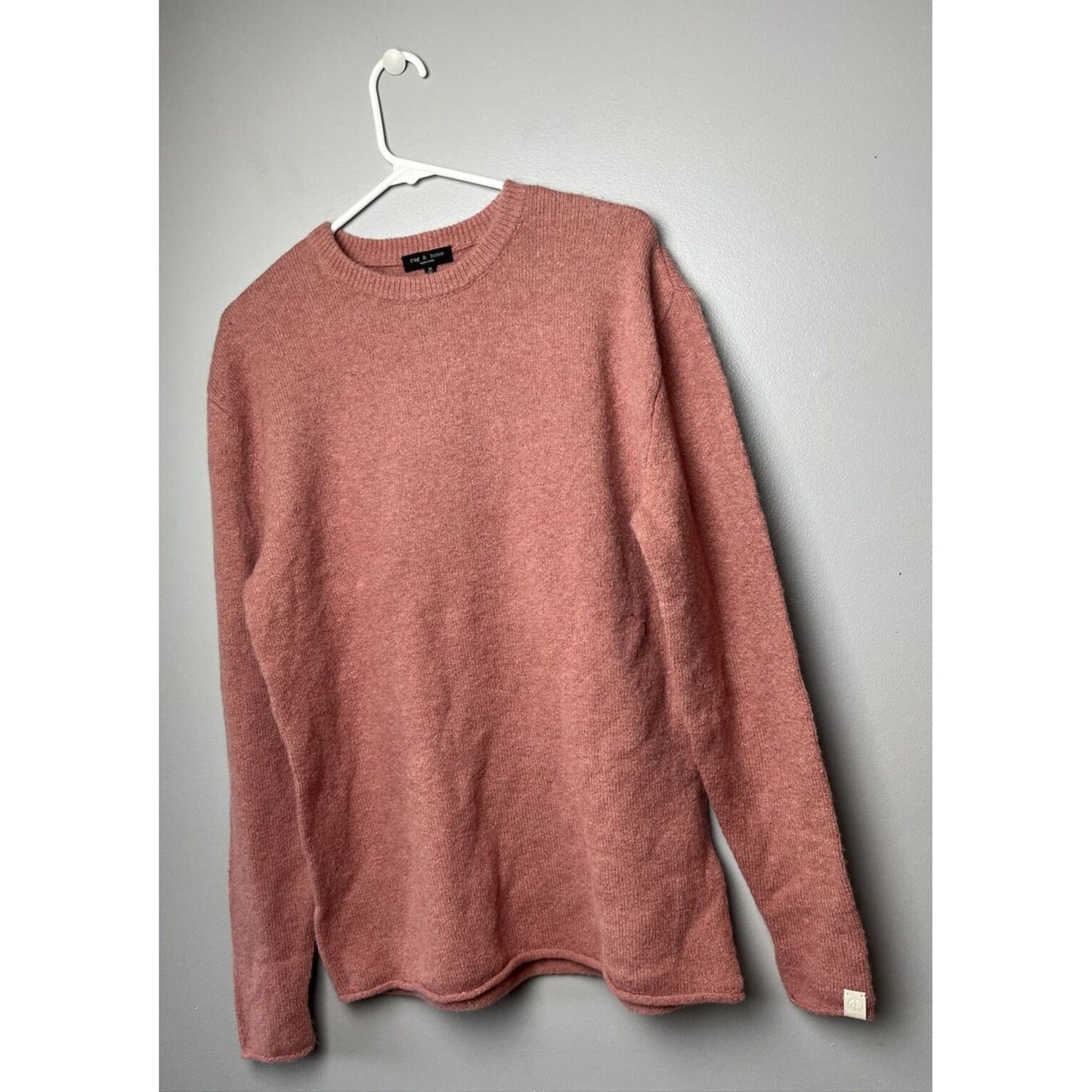 Rag & Bone Elsa Tunic Sweater Women's Mauve Crewneck Alpaca Blend Pullover Sz M
