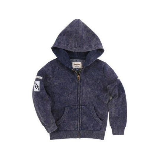 Butter Super Soft Big Boys Hoodie Blue w/Graphic Design Kangaroo Pocket NWT