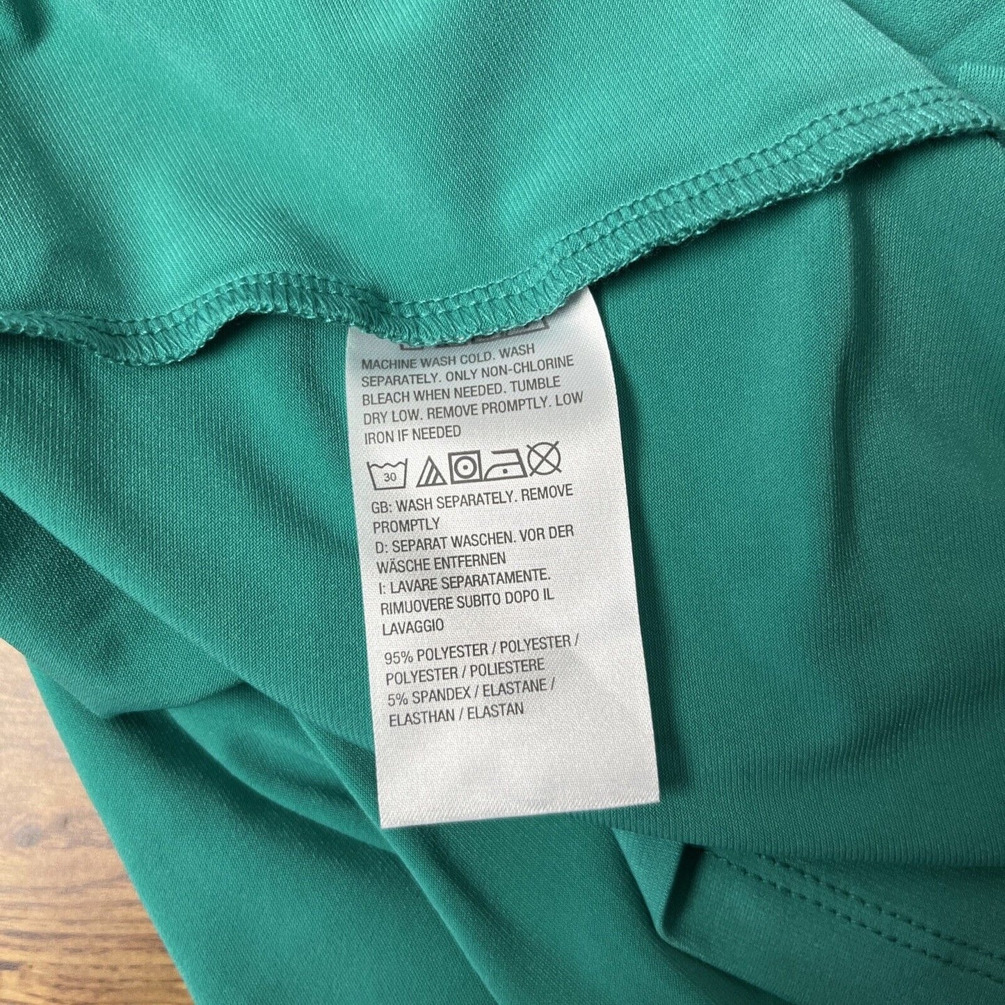Susan Graver Essentials Liquid Knit Short Sleeve Top (Jade, Large) A213552
