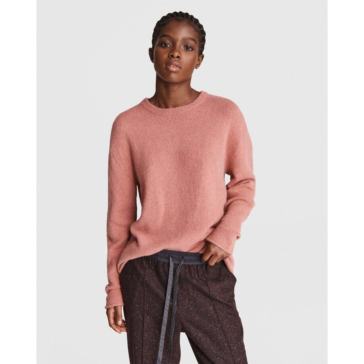 Rag & Bone Elsa Tunic Sweater Women's Mauve Crewneck Alpaca Blend Pullover Sz M