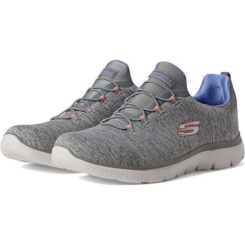 Skechers Womens Summits Quick Getaway 12983 Gray Running Shoes Sneakers Size 8