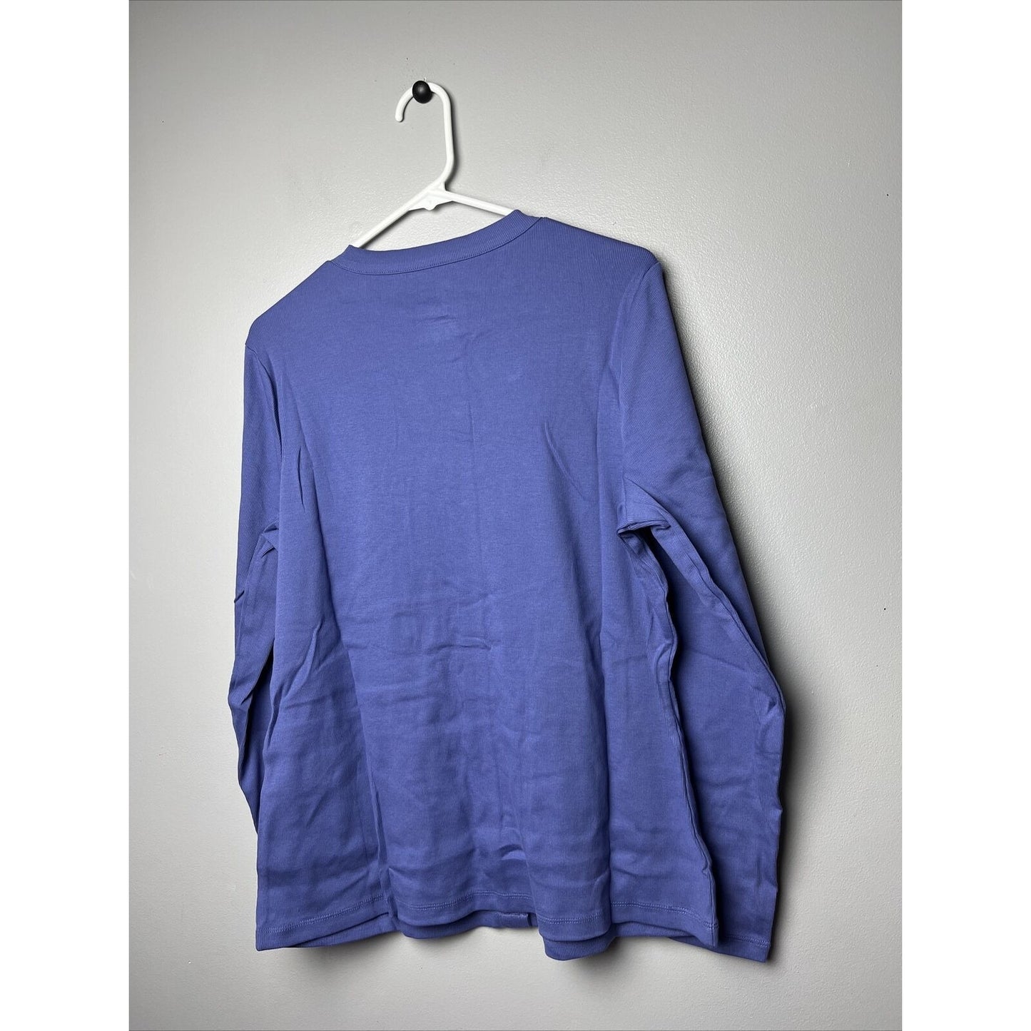 Isaac Mizrahi Live! Essentials Ribbed Pima Cotton Cardigan Marlin Blue, Medium