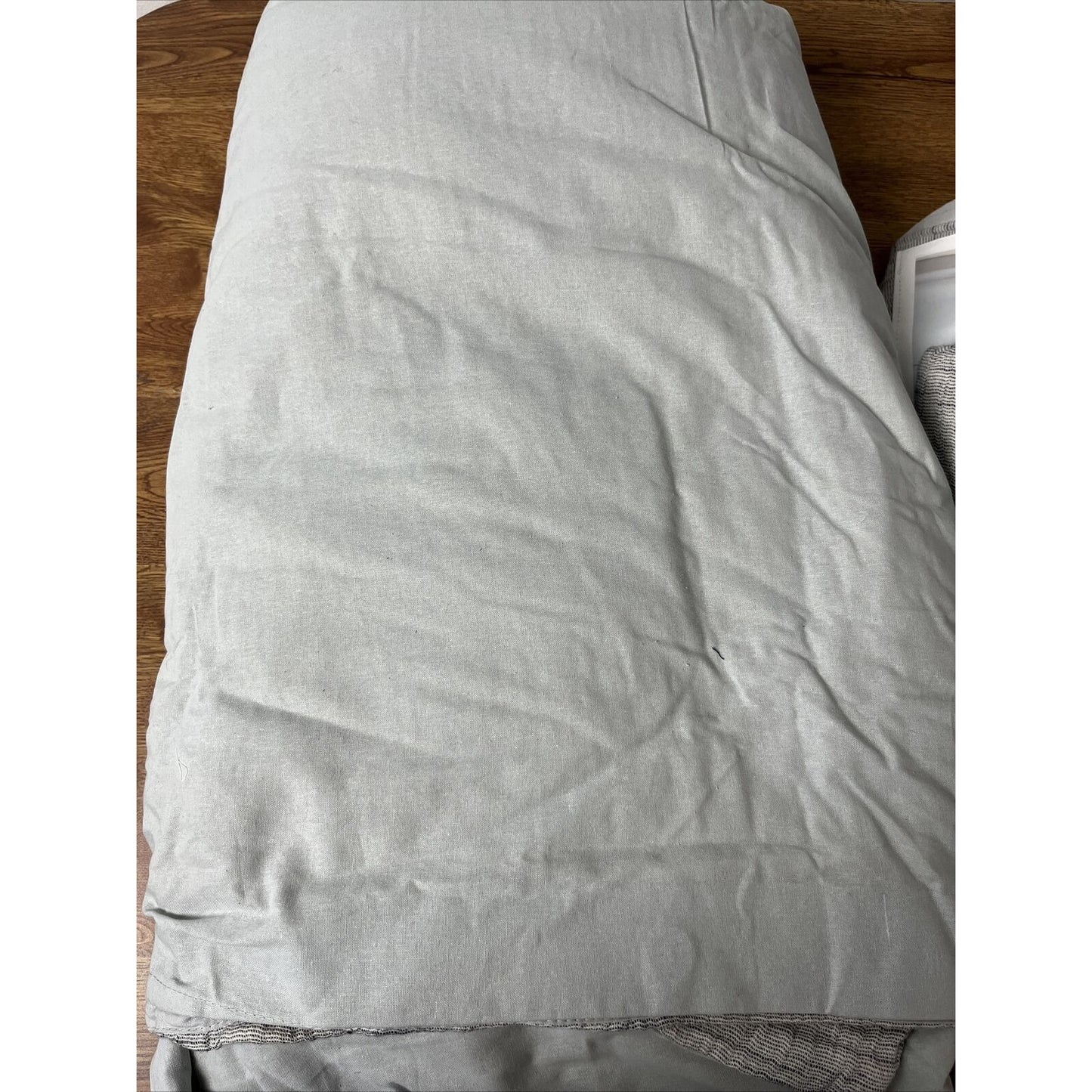 Studio 3B King Duvet Cover 3pc Set ~ Matelasse Texture~Mood Indigo/Coconut Milk