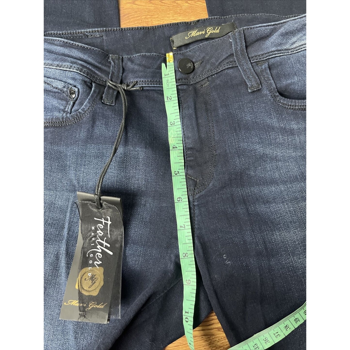 Mavi Gold Women's Alexa Mid Rise Skinny Jeans In Gold Deep Yoga Move Size 29/34