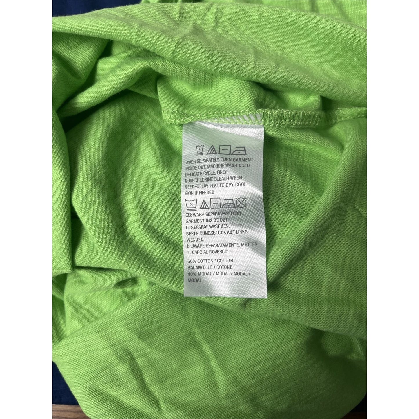 Belle by Kim Gravel Slub Knit Set of 2 V-Neck Tanks Navy/Green XL A50126