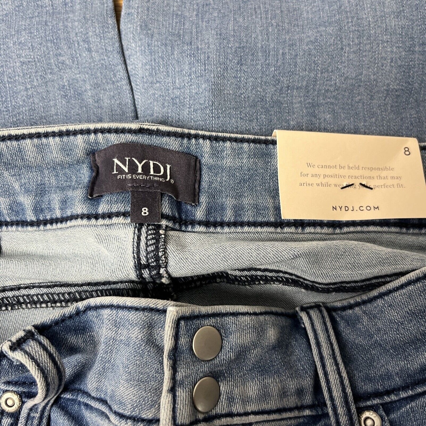 NYDJ Cool Embrace Skinny Crop Side Slits - Delray (Reg 8) a377691