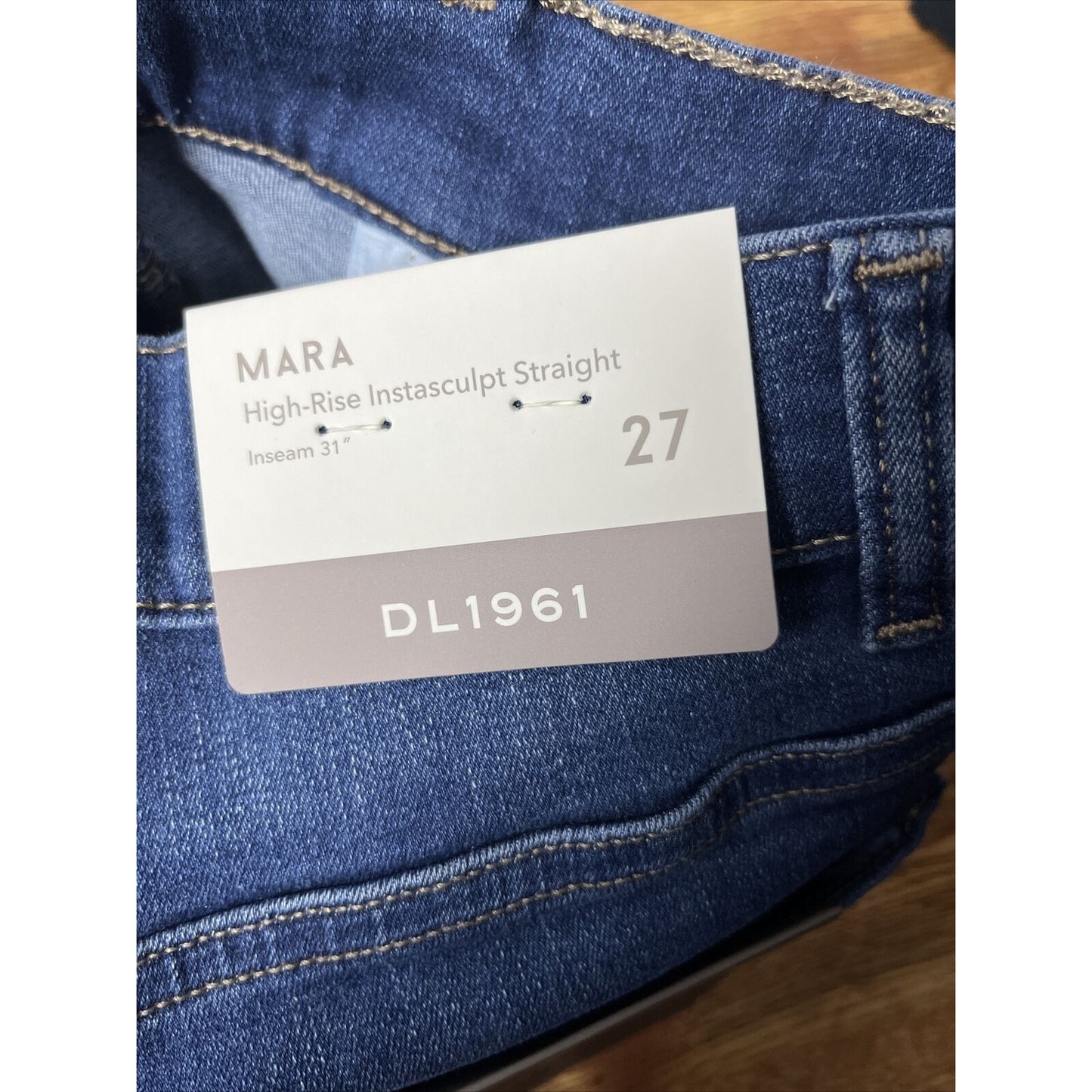 DL1961 Mara Womens High Rise Intrasculpt Straight Jeans Size 27 NWT