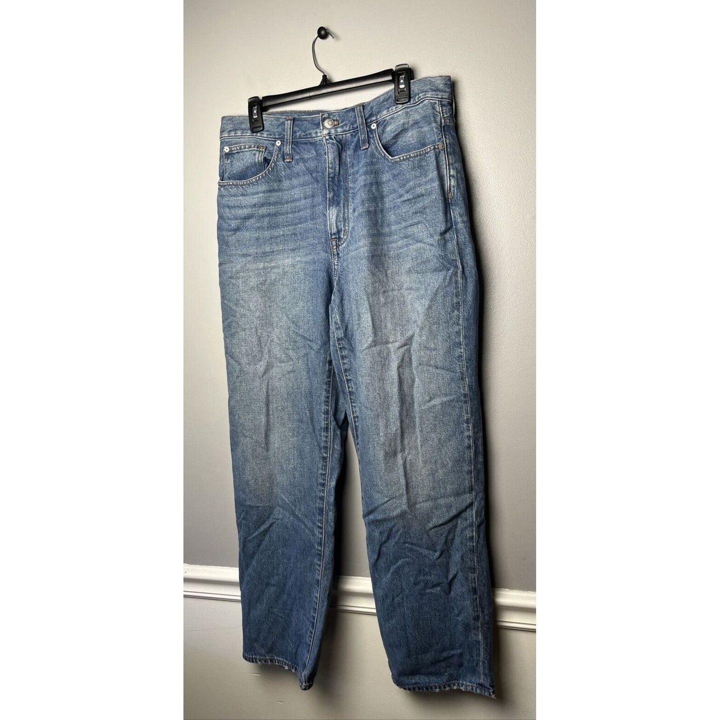 MADEWELL The Perfect Vintage Straight High Waist Jeans in Moultrie Wash Size 31