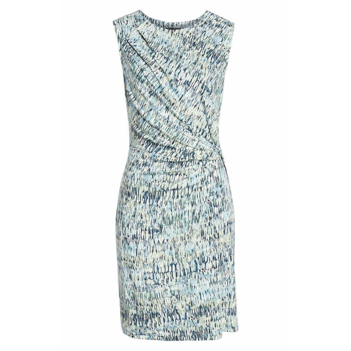 $168 NIC & ZOE FIELD IMPRESSION TWIST MULTI COLOR SHEATH DRESS SIZE PETITE SMALL