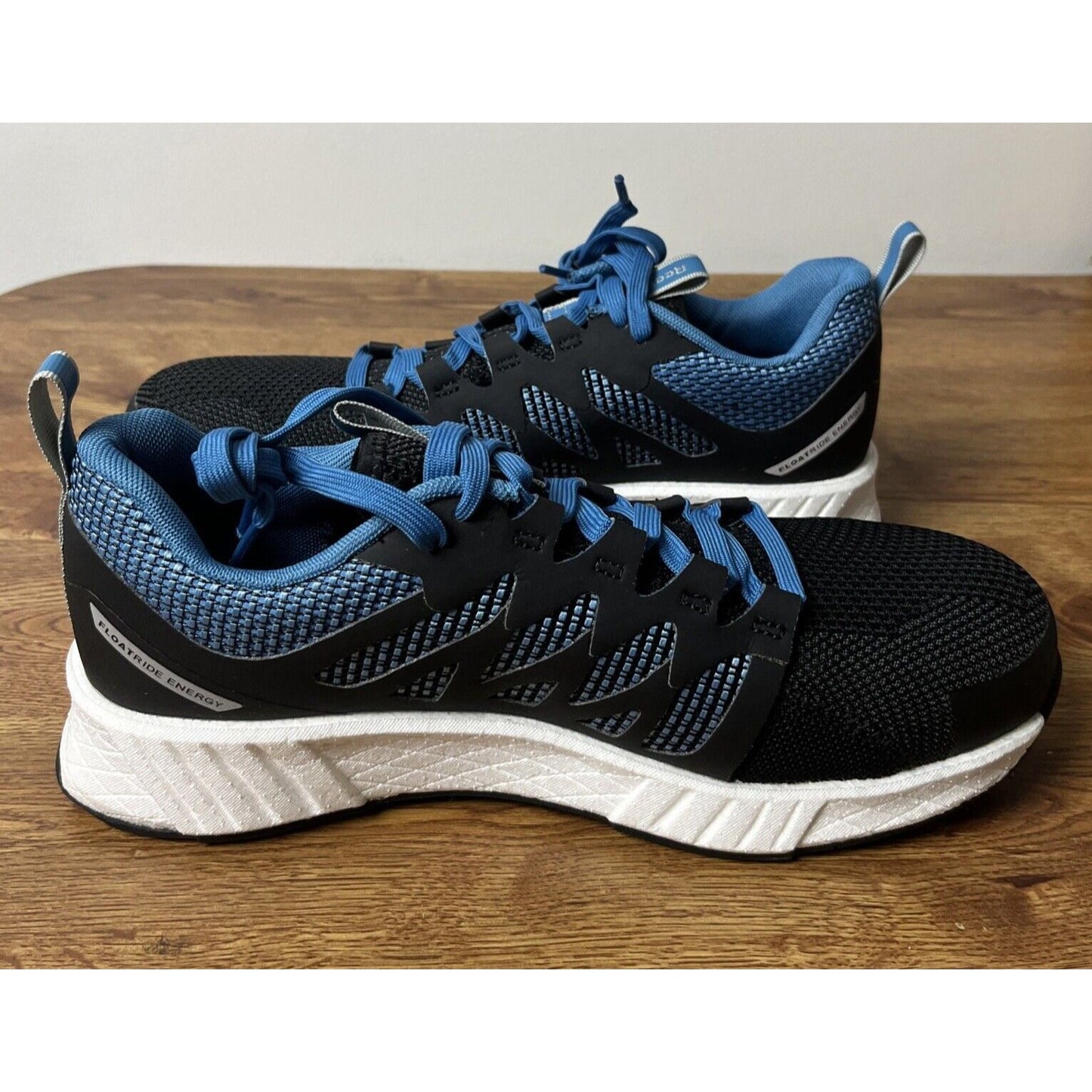 Reebok Fusion Flexweave Men's Safety Comp Toe Work Sneaker Size 8.5M, Black/Blue