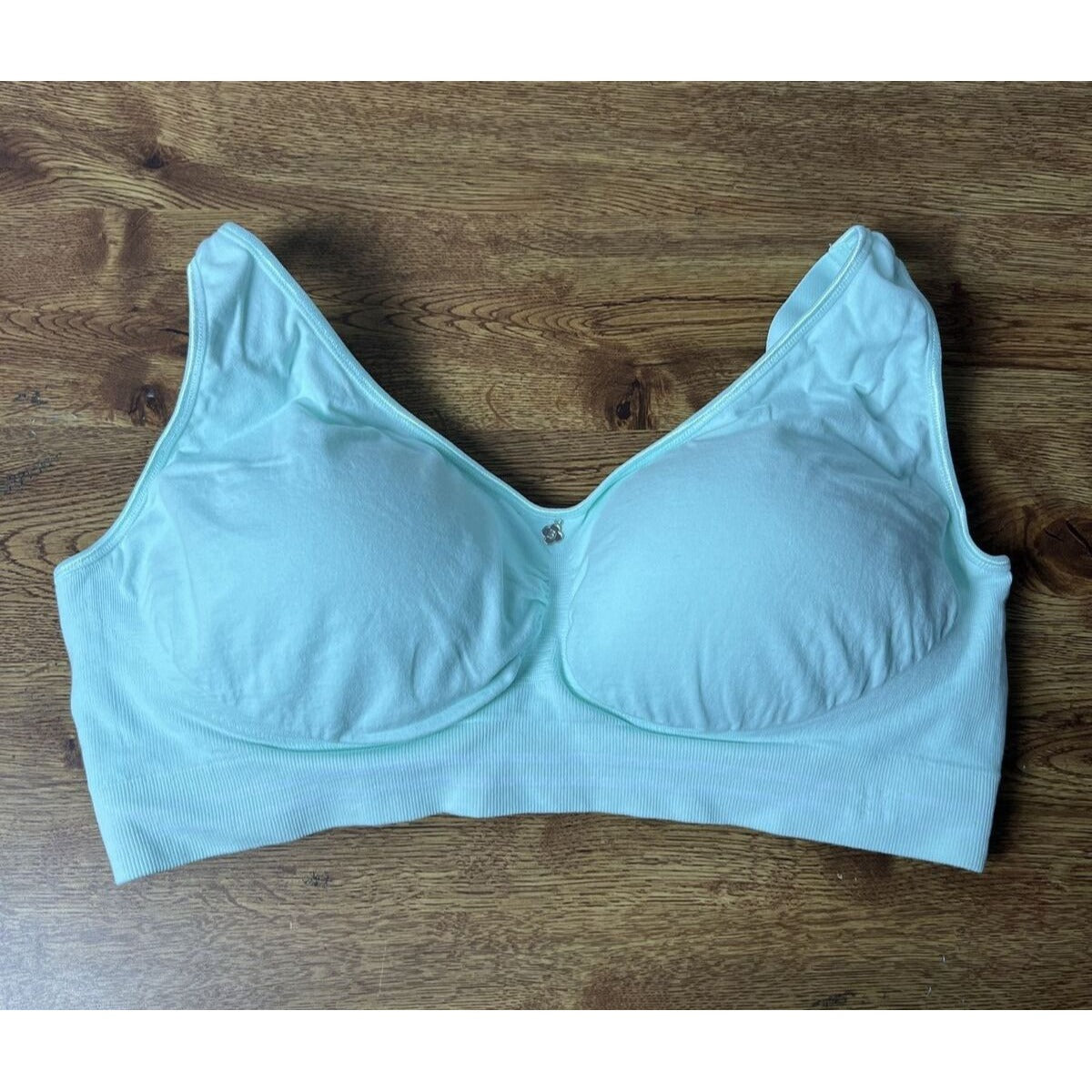 Breezies Lace Effects Full Coverage Seamless Wirefree Bra -Raindrop, 1X A463929