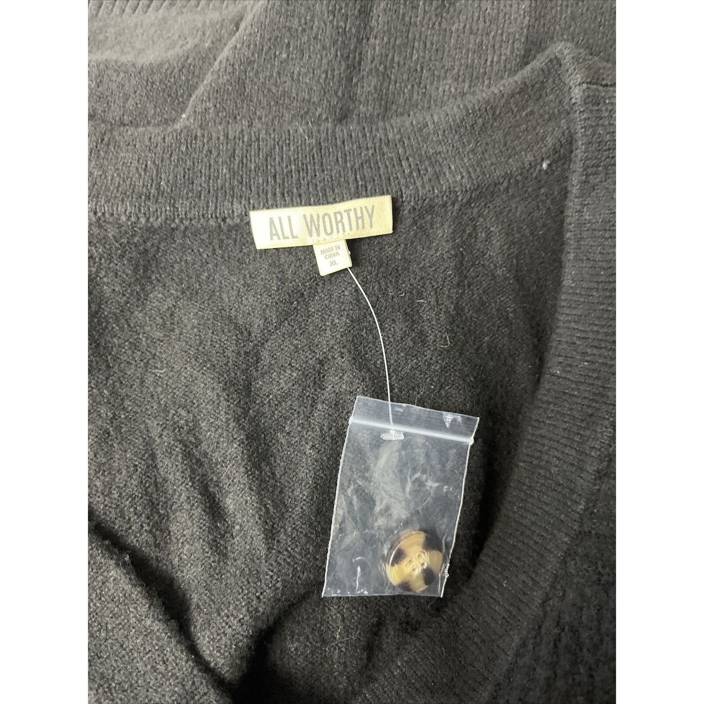 All Worthy Hunter McGrady Button Front Cardigan BLACK, X-LARGE A519002