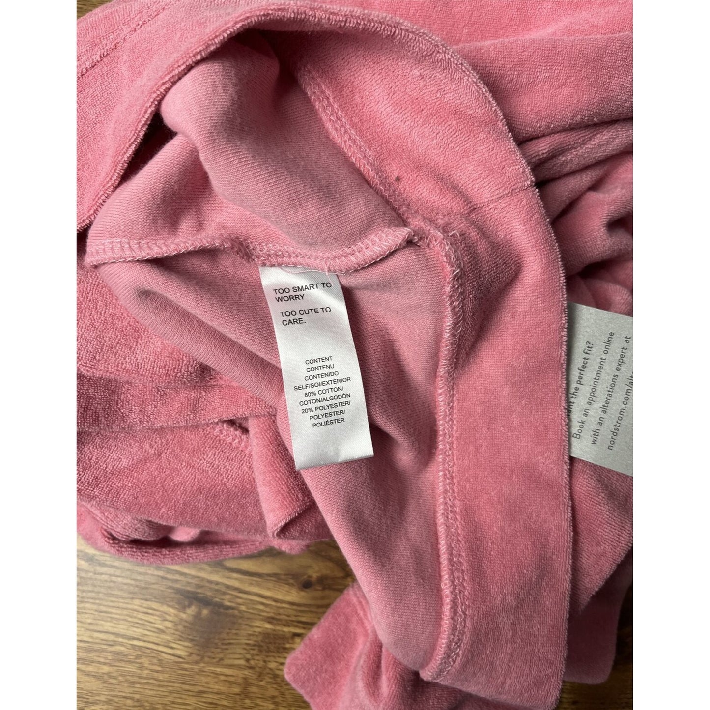 WAYF '98 Luke Terry Cloth Oversize Sweatshirt Hoodie Sz 2X Rose Pink NEW