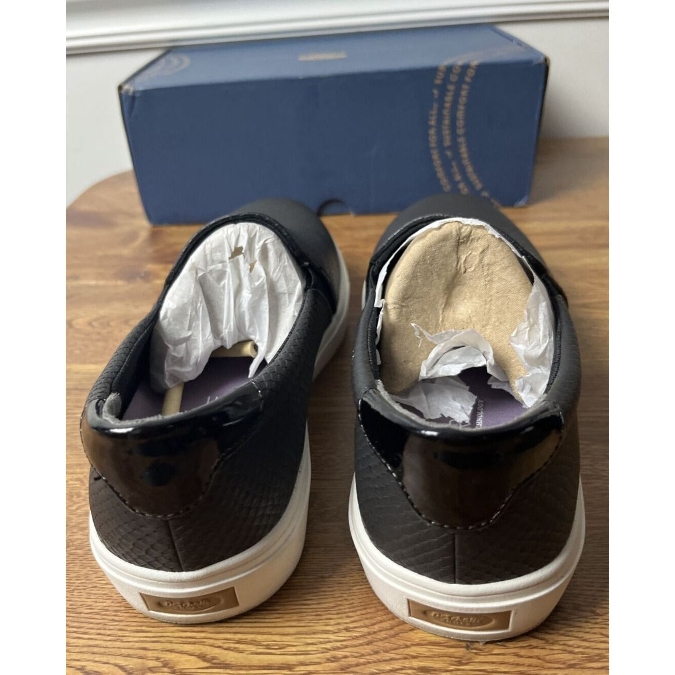 Dr. Scholl's Shoes Womens Nova Slip On Fashion Sneaker, Black, Size 10W