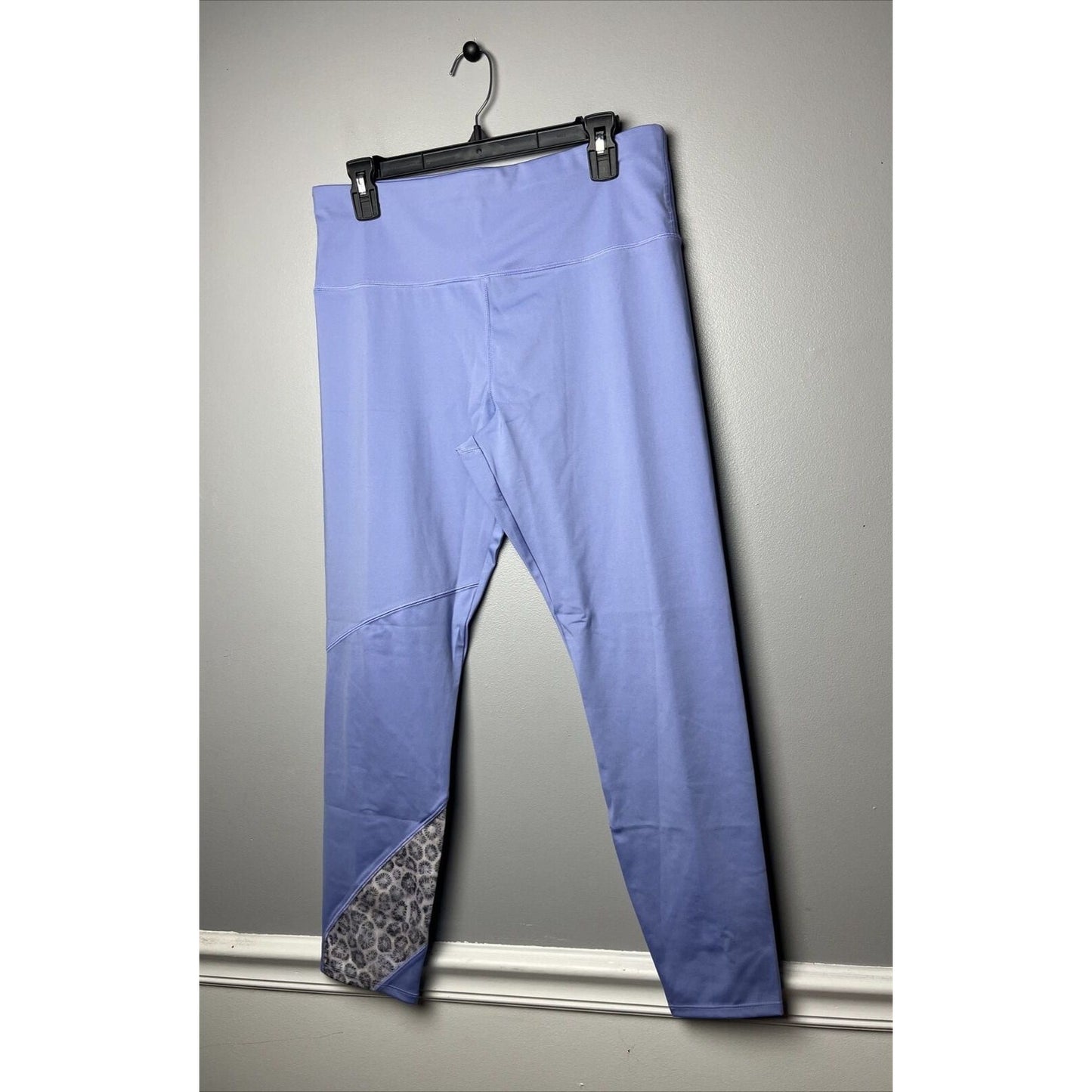 Soulgani Active Bali Beach Babe Strong Soul Leggings Women's Size Large Blue