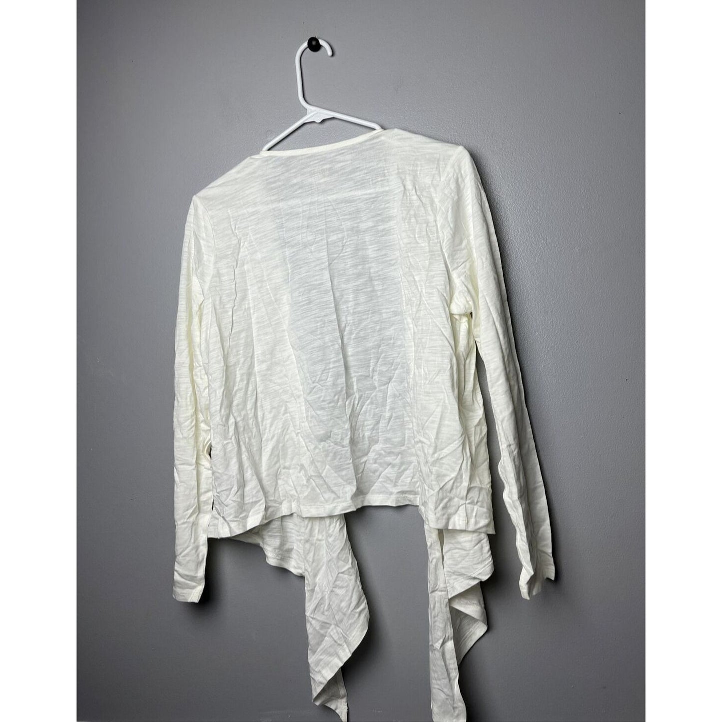 Belle by Kim Gravel Slub Knit Shrug Small White A475783