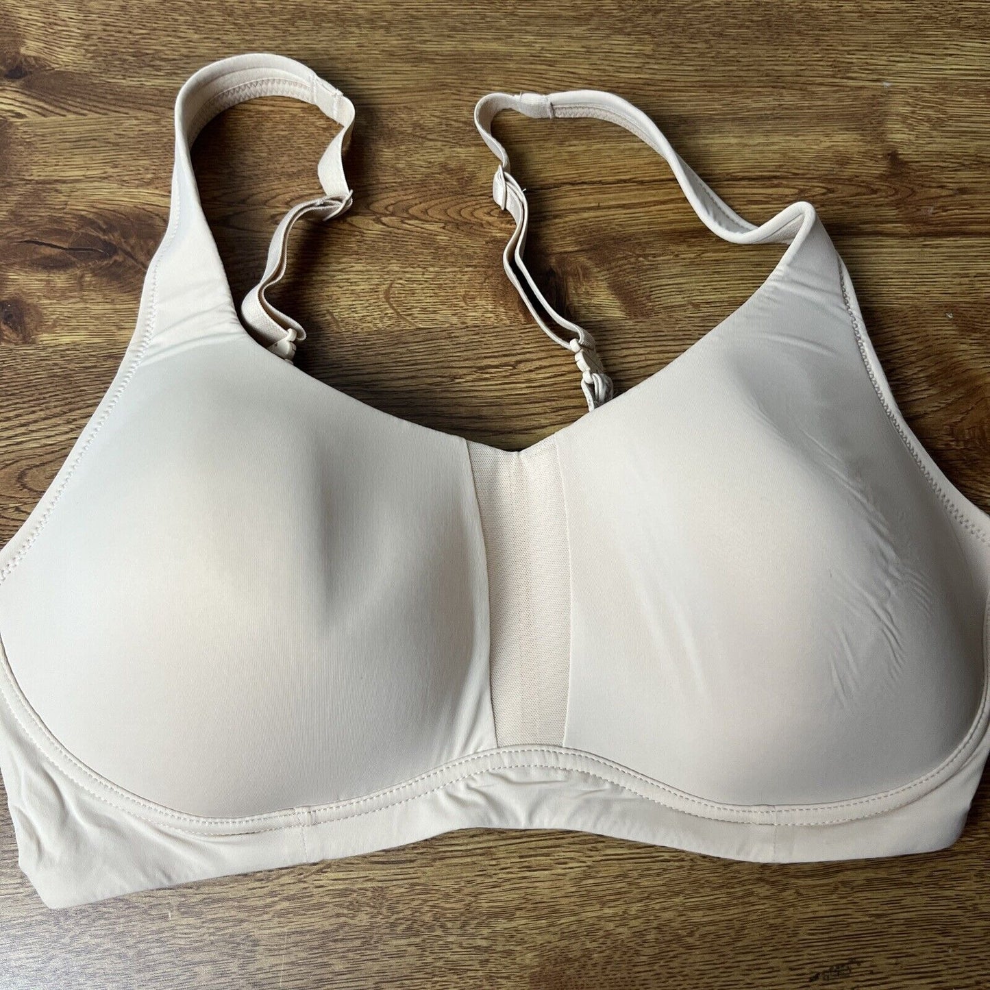 Cuddl Duds Sz L One Size Set of 2 Smooth Micro Lightly Lined Bra Pink and Beige