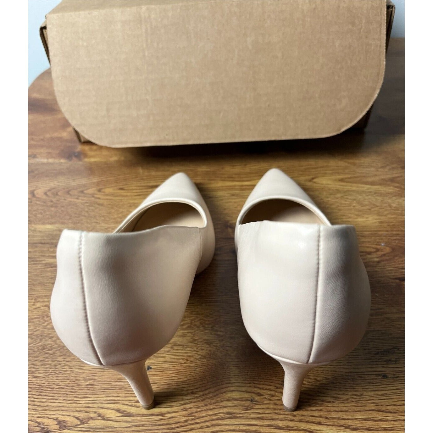 Dream Pairs Women Low Stilettos Heel Pointed Toe Slip On Wedding Pump Shoes Sz 7