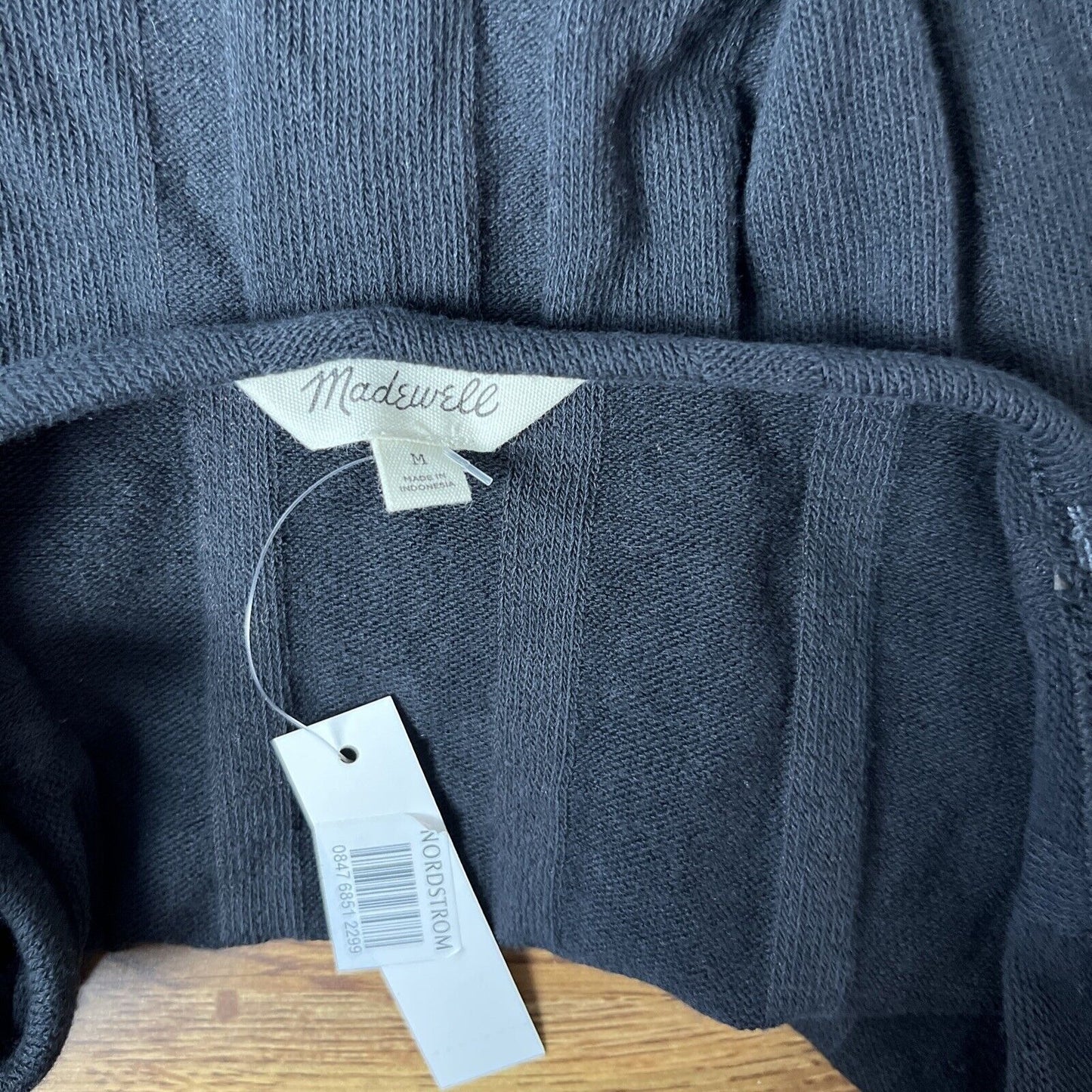 Madewell Ribbed Sweater-Knit Anytime Cami Top Size Medium Black