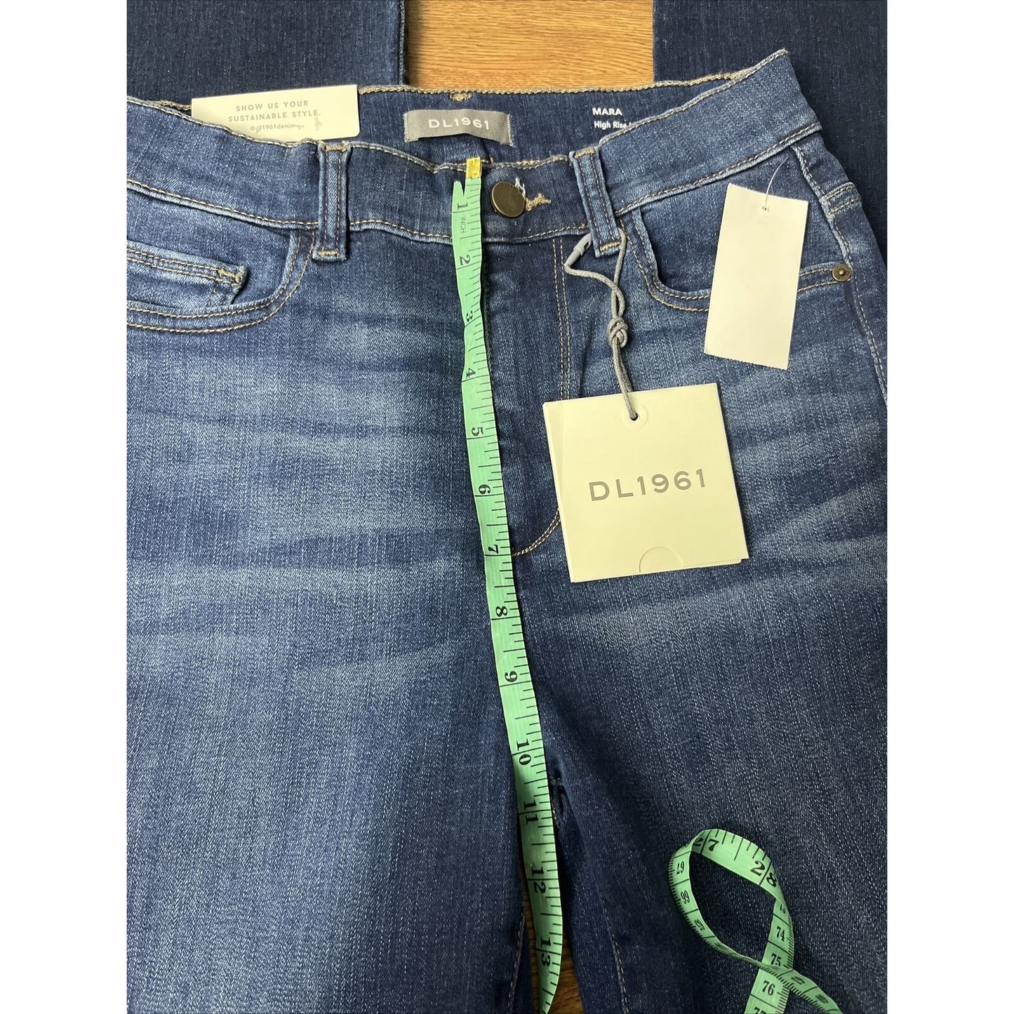 DL1961 Mara Womens High Rise Intrasculpt Straight Jeans Size 27 NWT