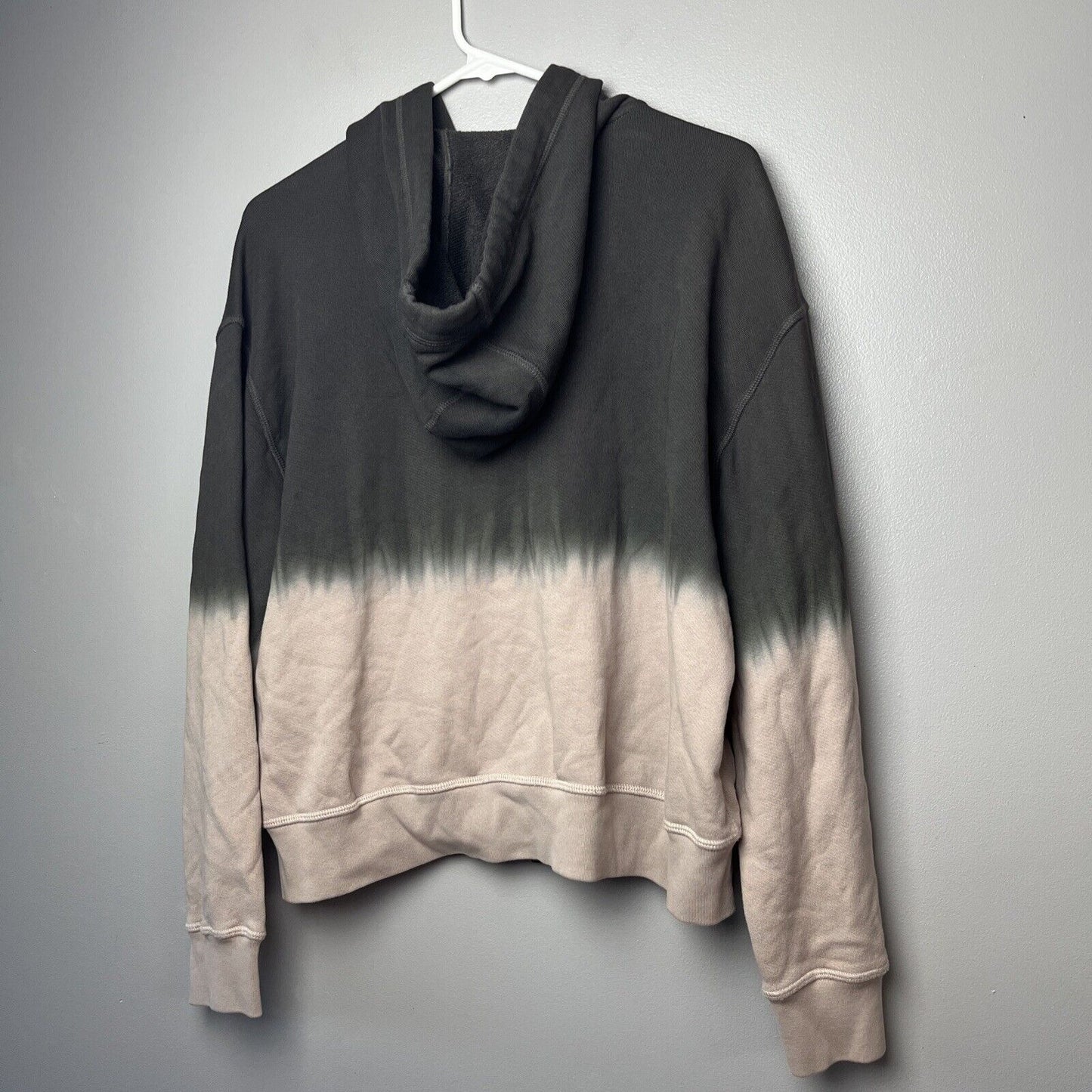 ATM Anthony Thomas Melillo Dip Dye Full Zip Hoodie Womens S NWT Sweatshirt Gray