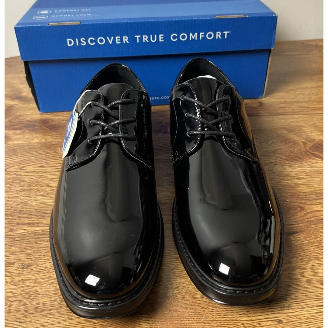 Men's Oxfords Nunn Bush Centro Flex Formal Plain Toe Oxford Black Patent Size 8M