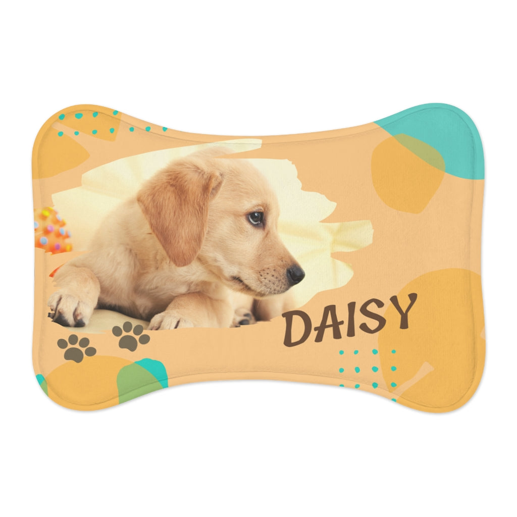 Custom photo of beloved fur babies Pet Feeding Mats