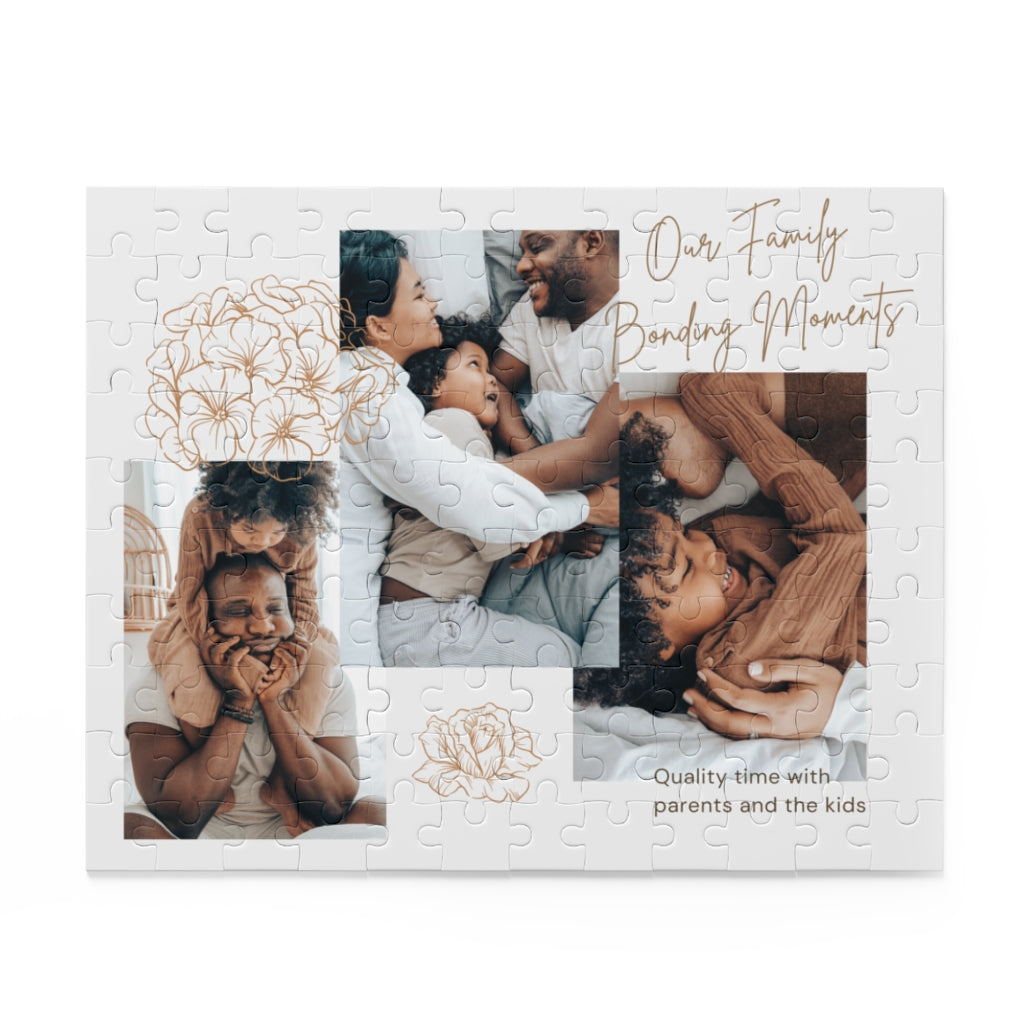 Our family bonding moments personalized picture gift Puzzle
