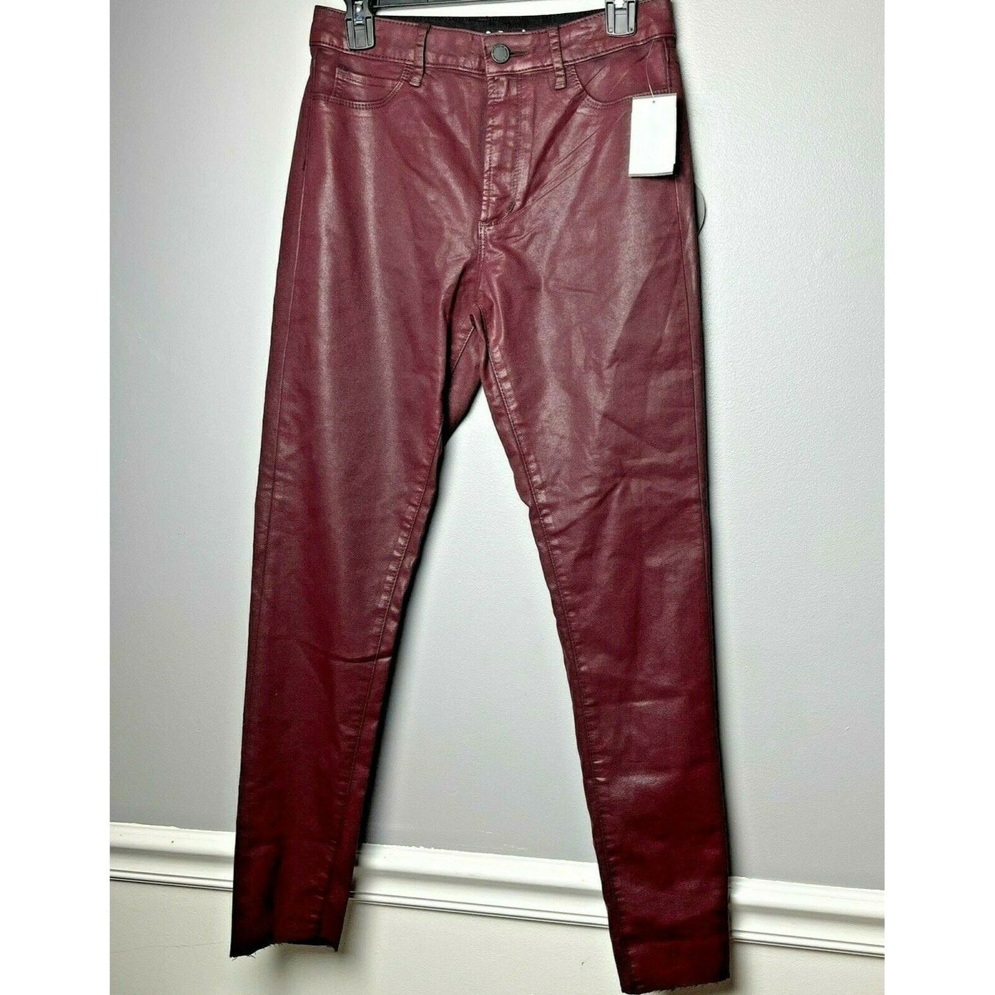 Women's Articles of Society Hilary Coated High Waist Ankle Skinny Jeans, Size 27