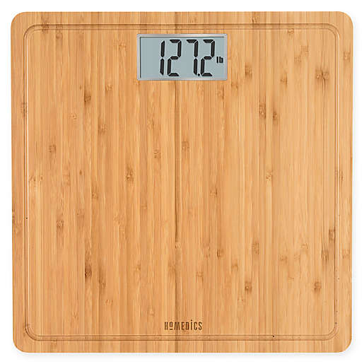 Homedics® Digital Bath Scale in Natural Bamboo
