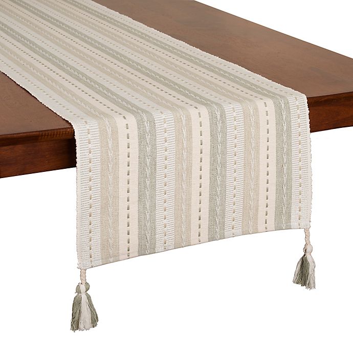 Shimmer Stripe 90-Inch Table Runner - Easy Shopping Center