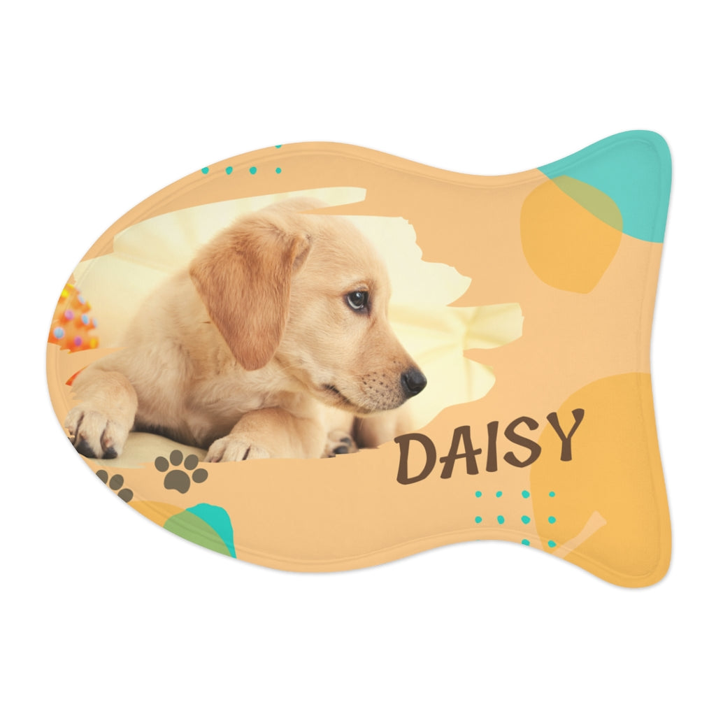 Custom photo of beloved fur babies Pet Feeding Mats