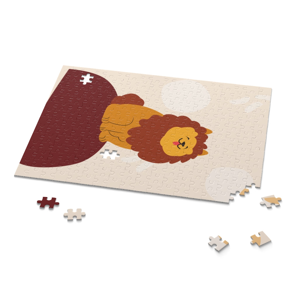 Lion king cartoon Personalized Puzzle Photo Gift