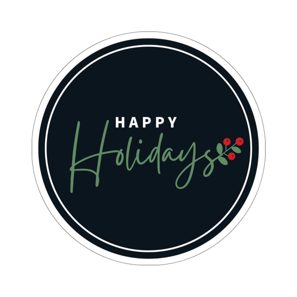 Happy Holiday Kiss-Cut Stickers